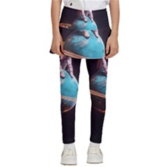 Stuck On Saturn Astronaut Planet Space Kids  Skirted Pants by Cendanart