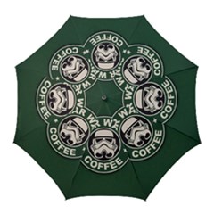 Stormtrooper Coffee Golf Umbrellas by Cendanart