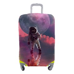 Aesthetic Astronautics Atmosphere Blue Clouds Cosmos Fantasy Galaxy Luggage Cover (small)