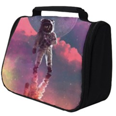 Aesthetic Astronautics Atmosphere Blue Clouds Cosmos Fantasy Galaxy Full Print Travel Pouch (big) by Cendanart