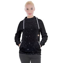 Sky Black Star Night Space Edge Super Dark Universe Women s Hooded Pullover by Cendanart