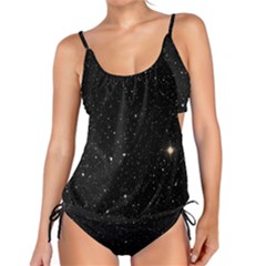 Sky Black Star Night Space Edge Super Dark Universe Tankini Set by Cendanart