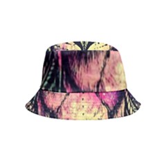 Psychedelic Lion Inside Out Bucket Hat (kids) by Cendanart