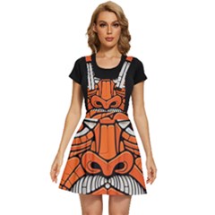 Face Skull Head Art Apron Dress