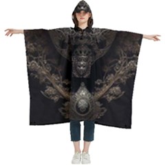 Mask Tribal Women s Hooded Rain Ponchos by Ndabl3x