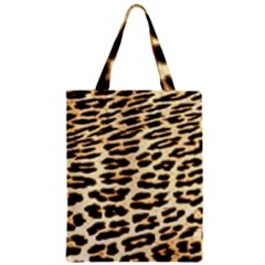 Leopard Print Zipper Classic Tote Bag