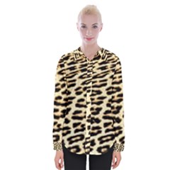 Leopard Print Womens Long Sleeve Shirt