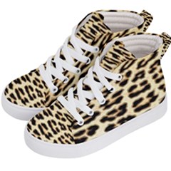 Leopard Print Kids  Hi-top Skate Sneakers by TShirt44