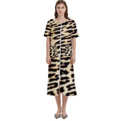 Leopard Print Women s Cotton Short Sleeve Night Gown by TShirt44