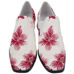 Hawaiian Flowers Women Slip On Heel Loafers