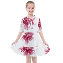 Hawaiian Flowers Kids  All Frills Chiffon Dress