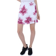 Hawaiian Flowers Tennis Skirt