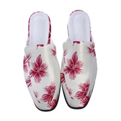 Hawaiian Flowers Women s Classic Backless Heels