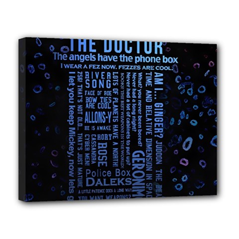 Doctor Who Tardis Canvas 14  X 11  (stretched)