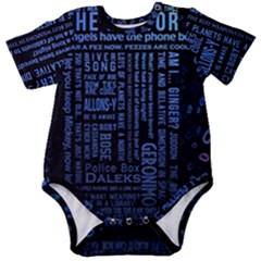 Doctor Who Tardis Baby Short Sleeve Bodysuit by Cendanart