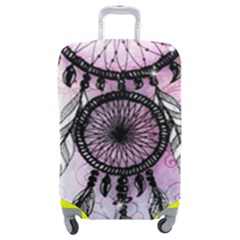 Dream Catcher Art Feathers Pink Luggage Cover (medium) by Bedest