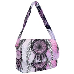 Dream Catcher Art Feathers Pink Courier Bag