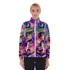 Anchor Purple Space Women s Bomber Jacket by Bedest