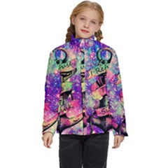 Anchor Purple Space Kids  Puffer Bubble Jacket Coat