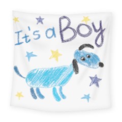 It s A Boy Square Tapestry (large) by morgunovaart