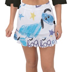 It s A Boy Fishtail Mini Chiffon Skirt by morgunovaart