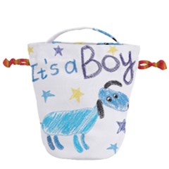 It s A Boy Drawstring Bucket Bag