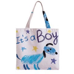 It s A Boy Zipper Grocery Tote Bag by morgunovaart