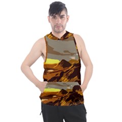 Scotland Monti Mountains Mountain Men s Sleeveless Hoodie by Cendanart