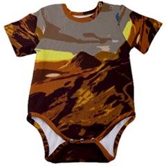 Scotland Monti Mountains Mountain Baby Short Sleeve Bodysuit