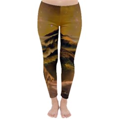 Bridge Of Regret Classic Winter Leggings by Cendanart