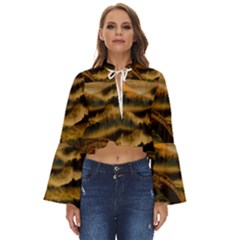 Bridge Of Regret Boho Long Bell Sleeve Top