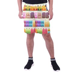 Supermarket Shelf Products Snacks Men s Pocket Shorts