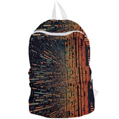 Data Abstract Abstract Background Background Foldable Lightweight Backpack by Cendanart