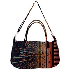 Data Abstract Abstract Background Background Removable Strap Handbag by Cendanart