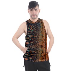 Data Abstract Abstract Background Background Men s Sleeveless Hoodie by Cendanart
