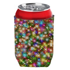 Star Colorful Christmas Abstract Can Holder by Cendanart