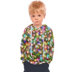 Star Colorful Christmas Abstract Kids  Overhead Hoodie