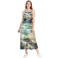 Psychedelic Art Boho Sleeveless Summer Dress