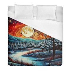 Winter Wonderland Landscape Nature Duvet Cover (full/ Double Size) by Bedest