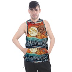 Winter Wonderland Landscape Nature Men s Sleeveless Hoodie