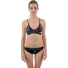 Psychodelic Absract Wrap Around Bikini Set