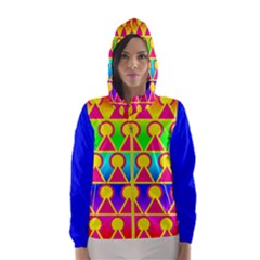  Women s Hooded Windbreaker Colorful by VIBRANT