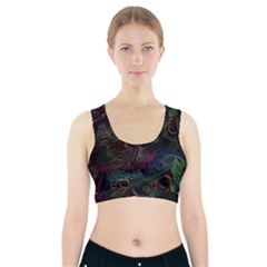 Star Galaxy Chrismas Xmas Ugly Sports Bra With Pocket by Cendanart