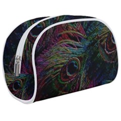 Peacock Feather Paradise Make Up Case (medium) by Cendanart