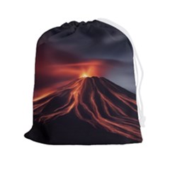 Volcanic Eruption Drawstring Pouch (2xl) by Proyonanggan