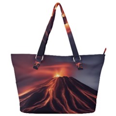 Volcanic Eruption Full Print Shoulder Bag by Proyonanggan