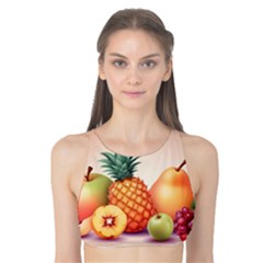 Fruit Pattern Apple Abstract Food Tank Bikini Top by Proyonanggan