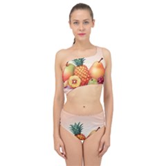 Fruit Pattern Apple Abstract Food Spliced Up Two Piece Swimsuit