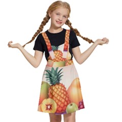 Fruit Pattern Apple Abstract Food Kids  Apron Dress