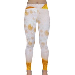 Beer Foam Texture Macro Liquid Bubble Classic Yoga Leggings